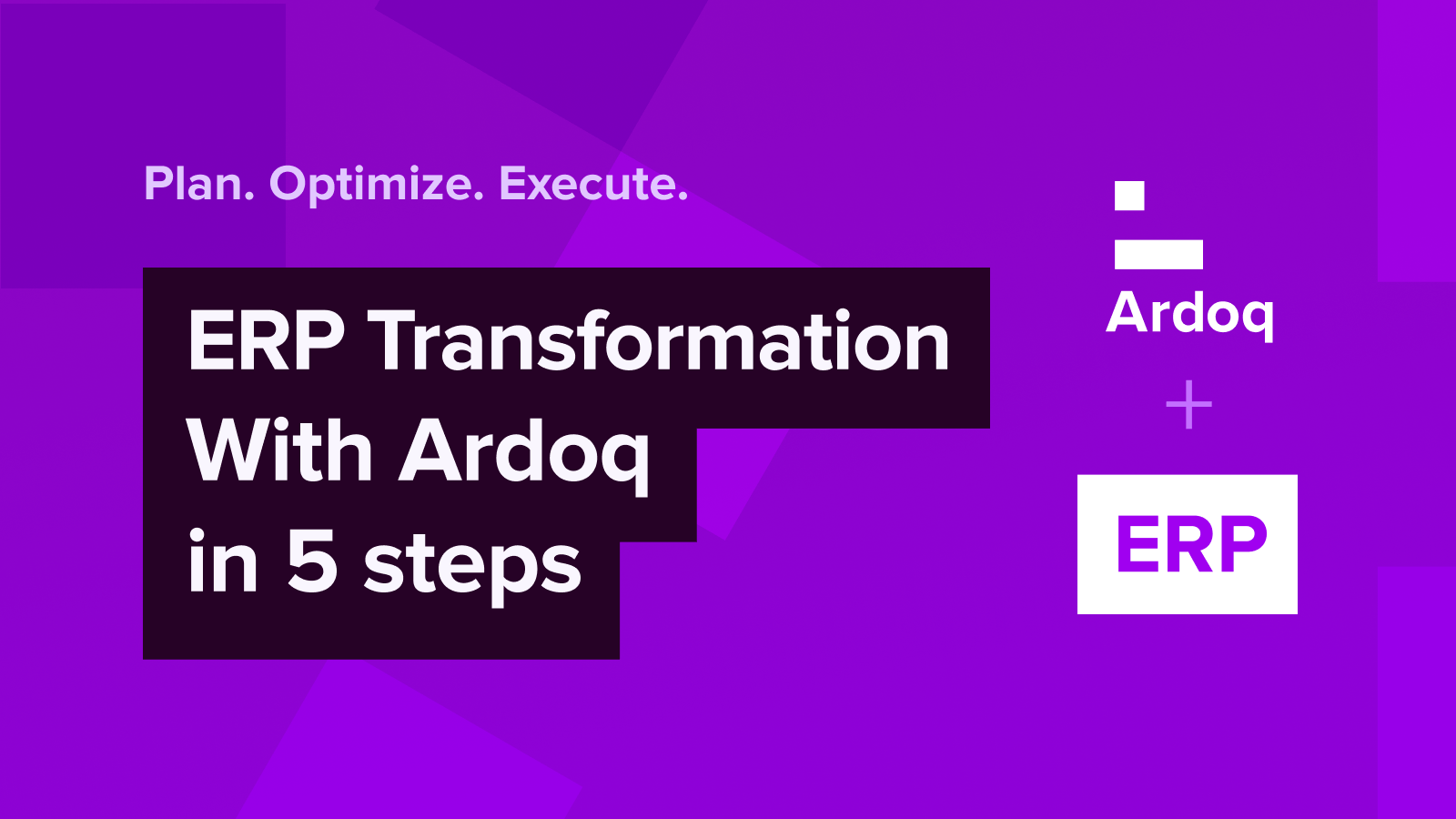 ardoq erp transformation 5 steps