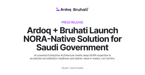 Bruhati and Ardoq Launch First Purpose-Built Enterprise Architecture Solution for Saudi Arabia's NORA Framework