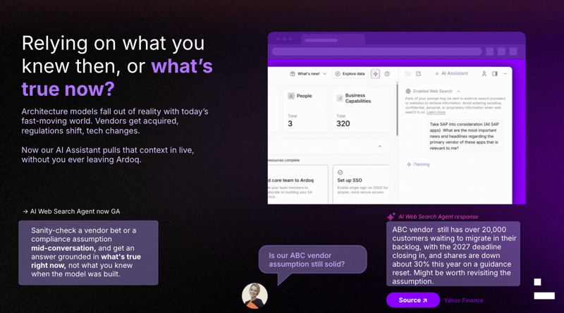 ardoq ai assistant web search