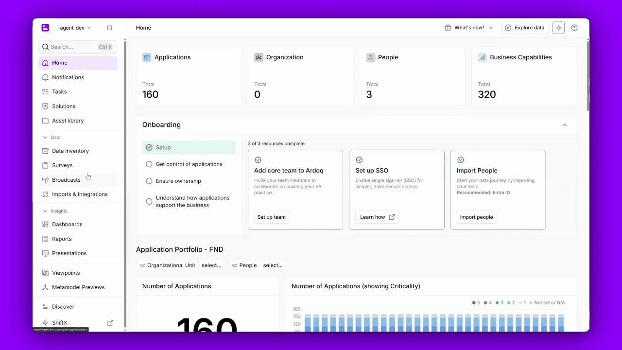 ardoq ai web search demo