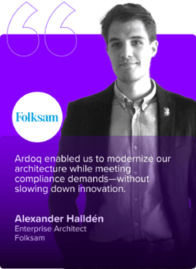 alexander hallden quote - Ardoq enabled us to modernize our architecture  while meeting compliance  demands - without slowing down innovation.