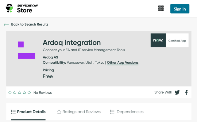 servicenow and ardoq integration