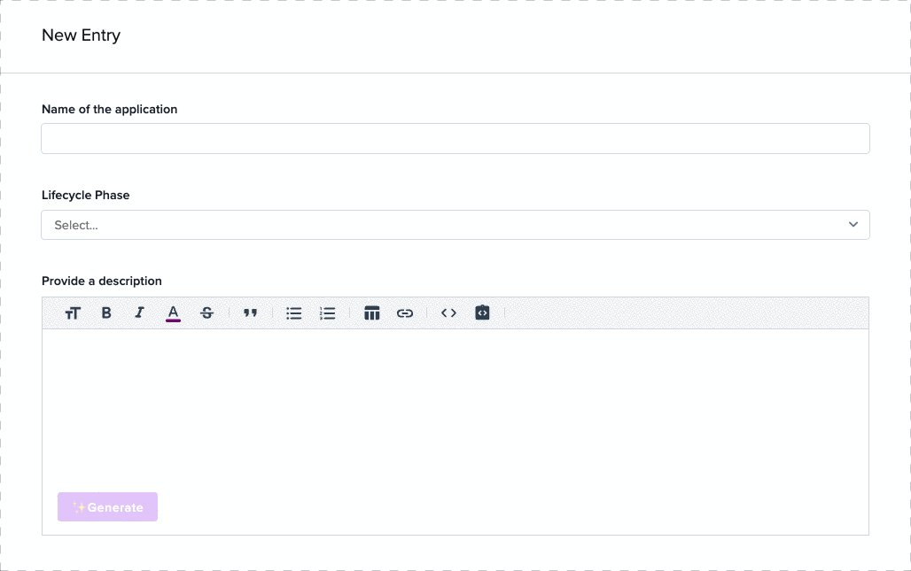 AI component descriptions