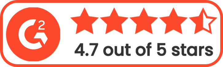 G2 user reviews 4.7/5